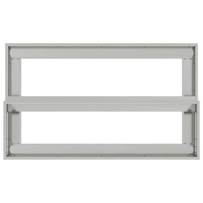 Garden Planter Silver 100 x 60 x 45 cm Galvanised Steel