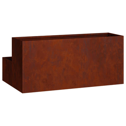 Garden Planter Rusty 100 x 60 x 45 cm Weathering Steel
