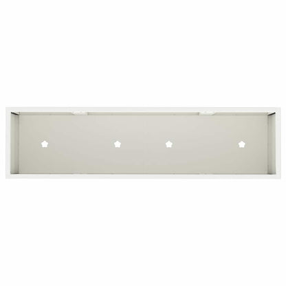 Raised Garden Planter White 100 x 26 x 82 cm Steel