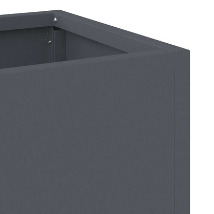 Raised Garden Planter Anthracite 100 x 26 x 82 cm Steel