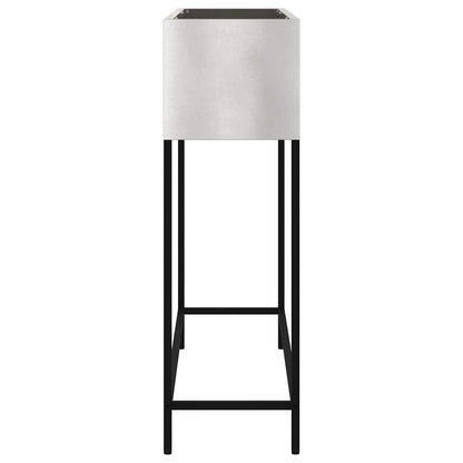 Raised Garden Planter Silver 100 x 26 x 82 cm Stainless steel