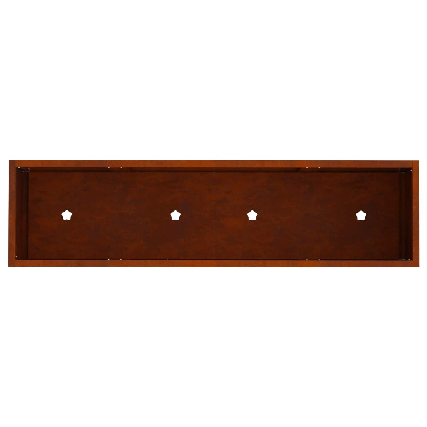 Raised Garden Planter Rusty 100 x 26 x 82 cm Weathering Steel