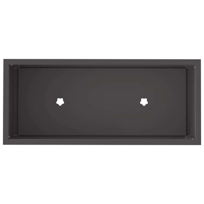 Raised Garden Planter Black 60 x 26 x 45 cm Steel