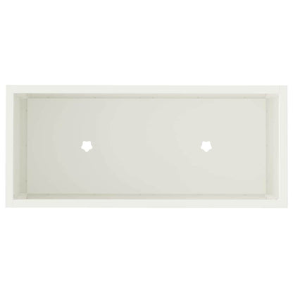 Raised Garden Planter White 60 x 26 x 48 cm Steel
