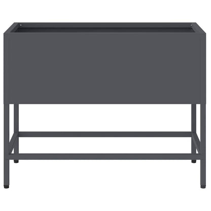 Raised Garden Planter Anthracite 60 x 26 x 45 cm Steel