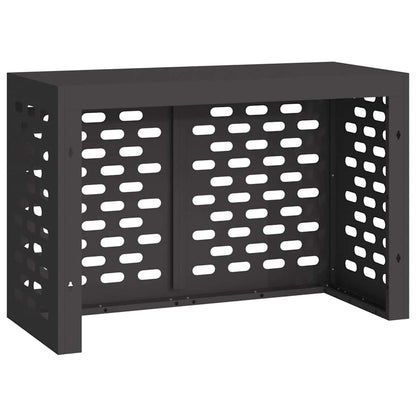 Air Conditioner Cover Black 90 x 40 x 60 cm Steel