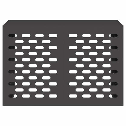 Air Conditioner Cover Black 90 x 40 x 60 cm Steel