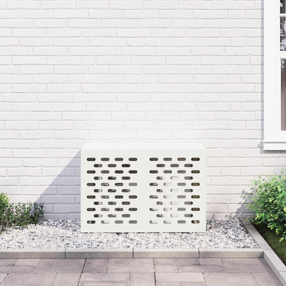 Air Conditioner Cover White 90 x 40 x 60 cm Steel