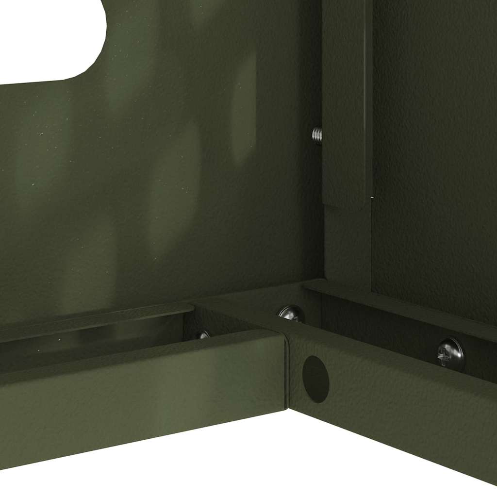 Air Conditioner Cover Olive green 90 x 40 x 60 cm Steel