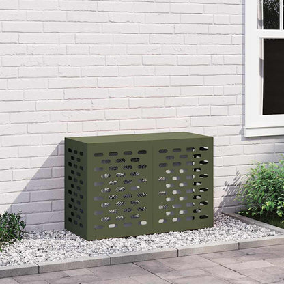 Air Conditioner Cover Olive green 90 x 40 x 60 cm Steel