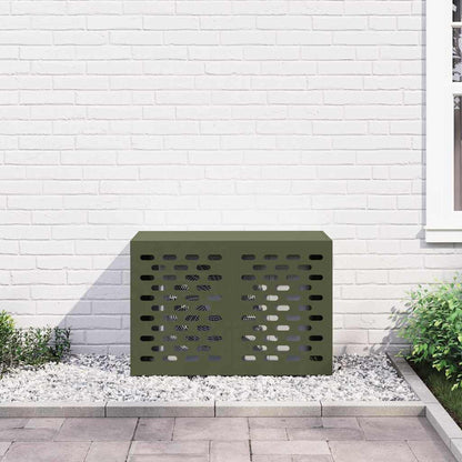 Air Conditioner Cover Olive green 90 x 40 x 60 cm Steel