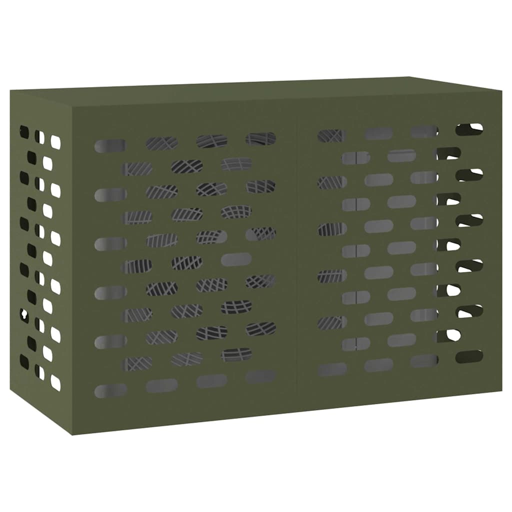Air Conditioner Cover Olive green 90 x 40 x 60 cm Steel
