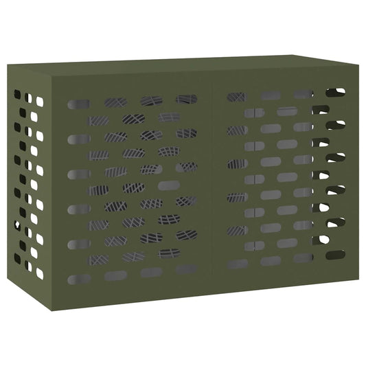 Air Conditioner Cover Olive green 90 x 40 x 60 cm Steel
