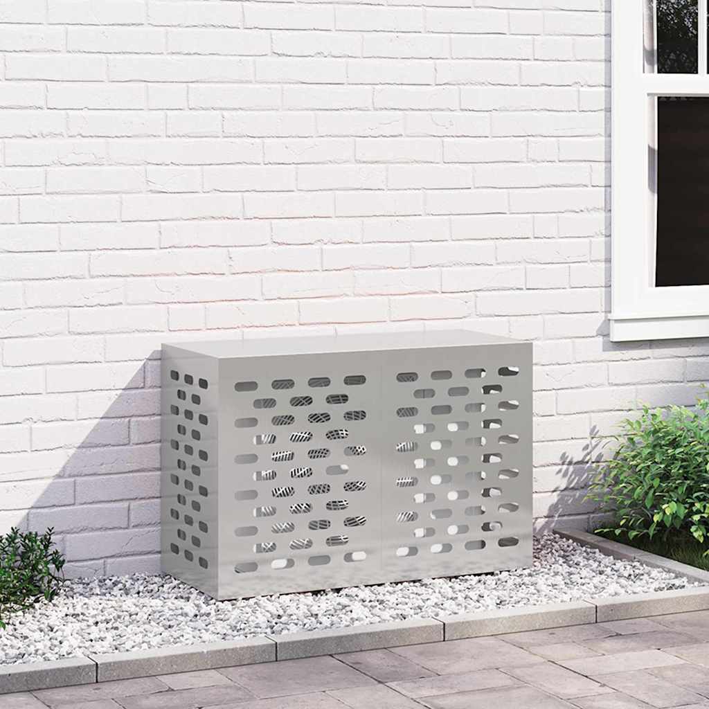 Air Conditioner Cover Silver 90 x 40 x 60 cm Stainless steel