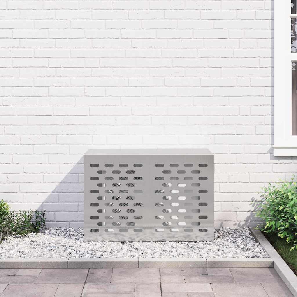 Air Conditioner Cover Silver 90 x 40 x 60 cm Stainless steel