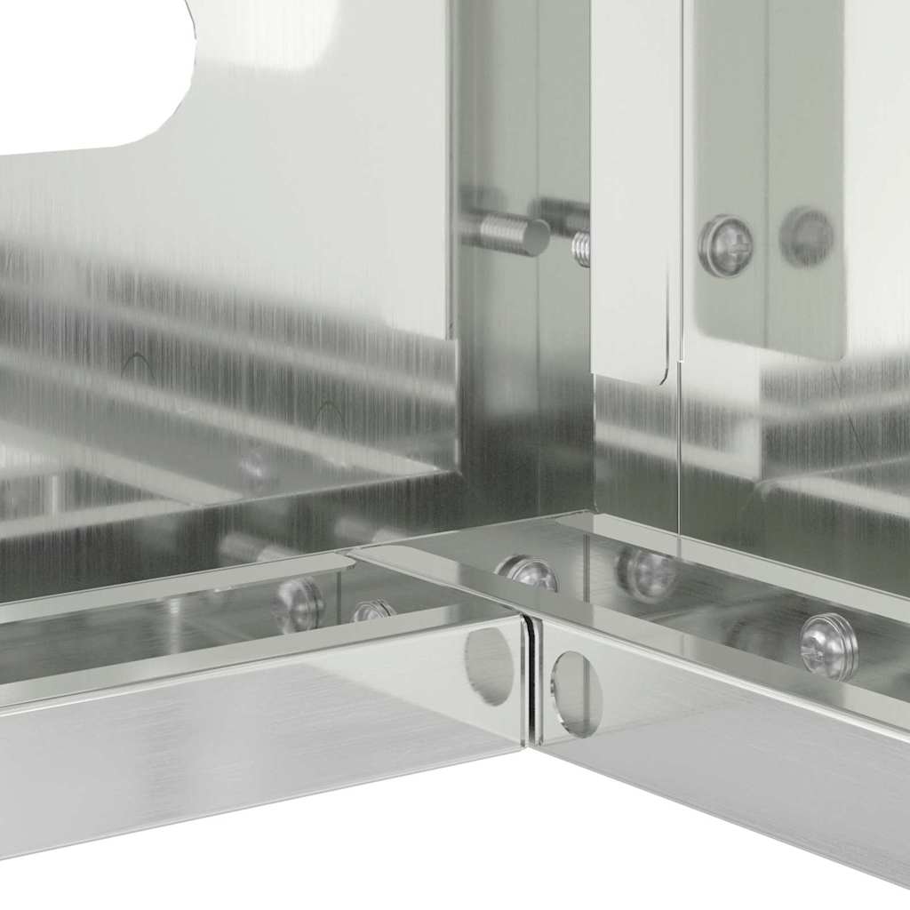 Air Conditioner Cover Silver 90 x 40 x 60 cm Galvanised Steel