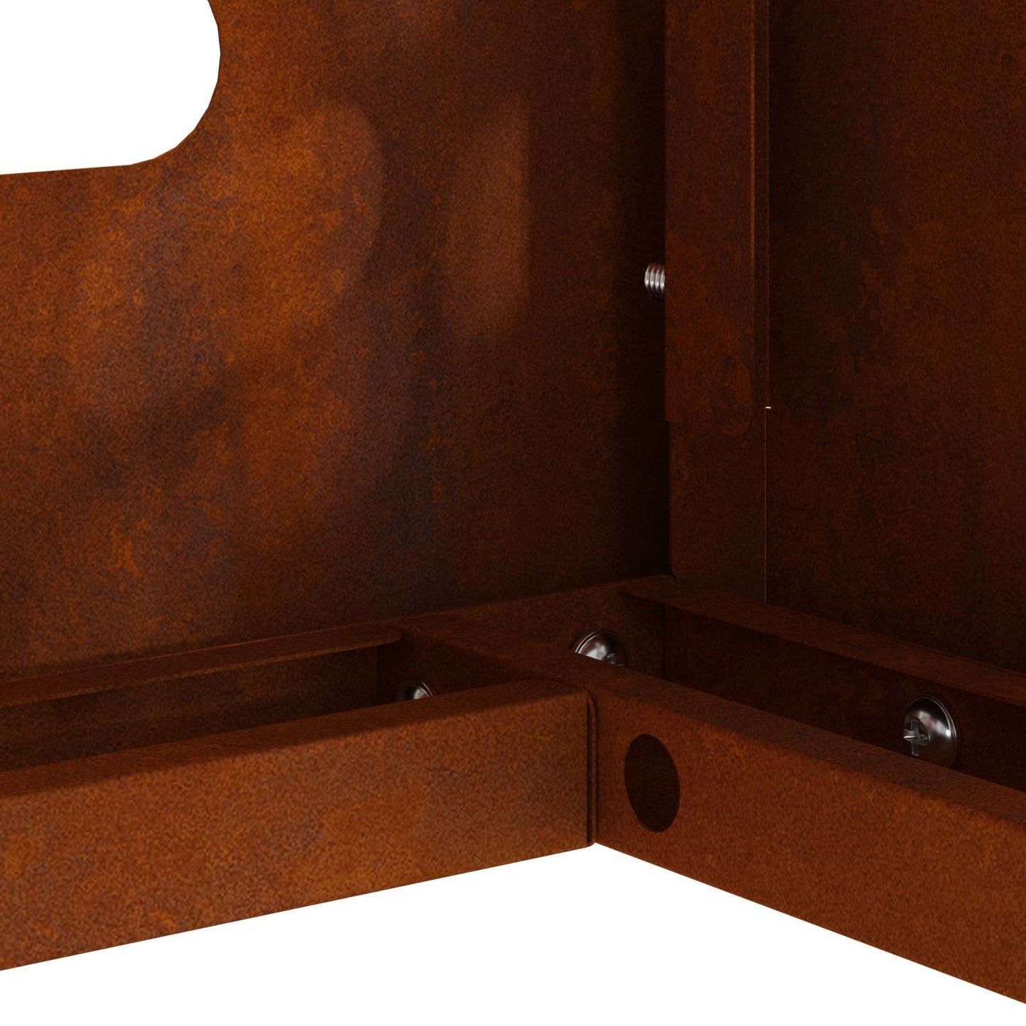 Air Conditioner Cover Rusty 90 x 40 x 60 cm Weathering Steel