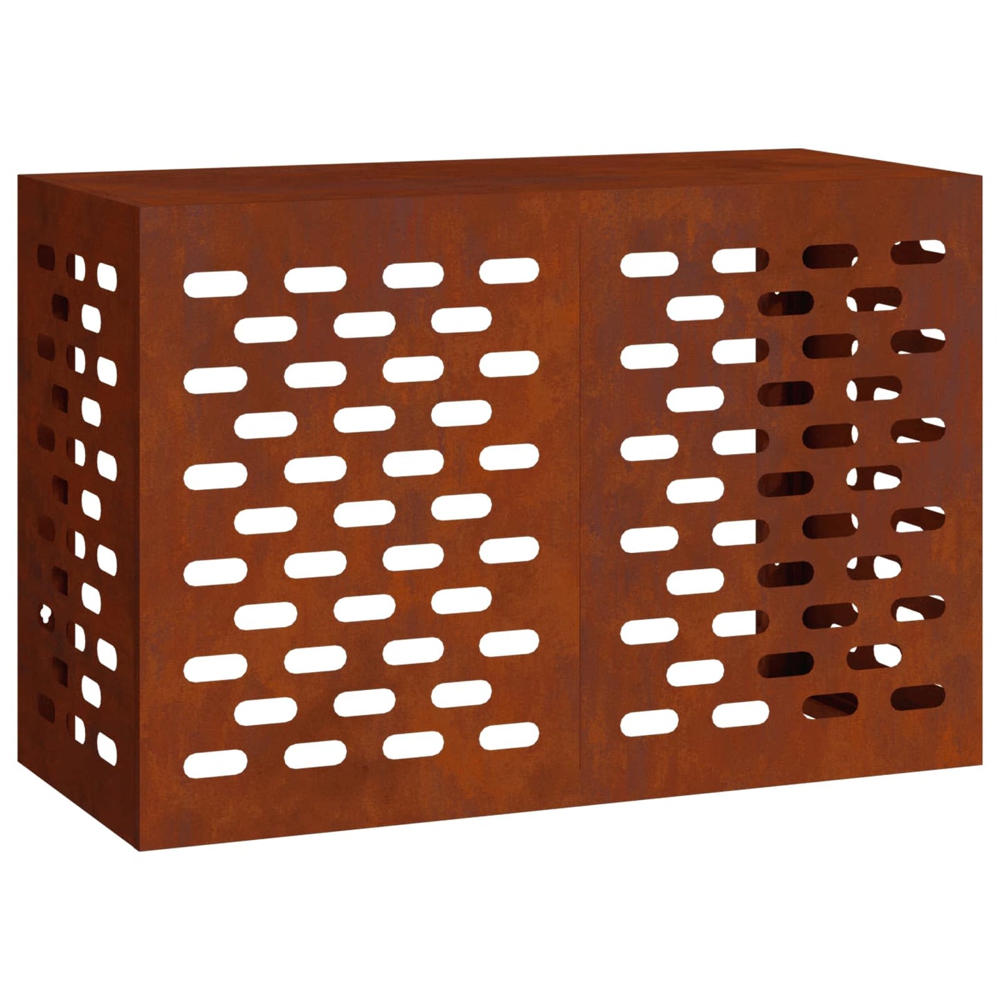 Air Conditioner Cover Rusty 90 x 40 x 60 cm Weathering Steel