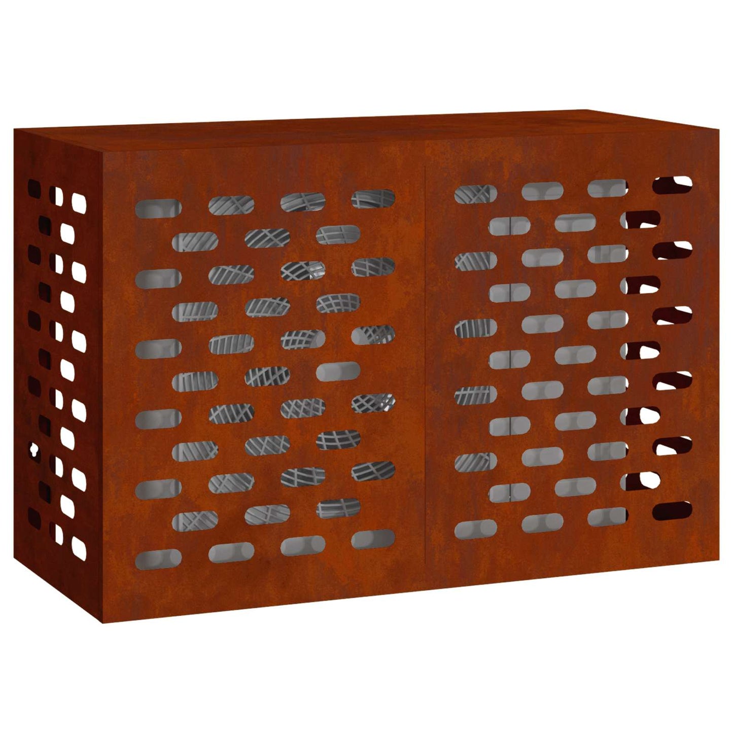 Air Conditioner Cover Rusty 90 x 40 x 60 cm Weathering Steel