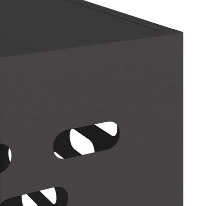 Air Conditioner Cover Black 100 x 50 x 70 cm Steel