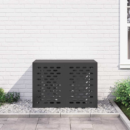 Air Conditioner Cover Black 100 x 50 x 70 cm Steel