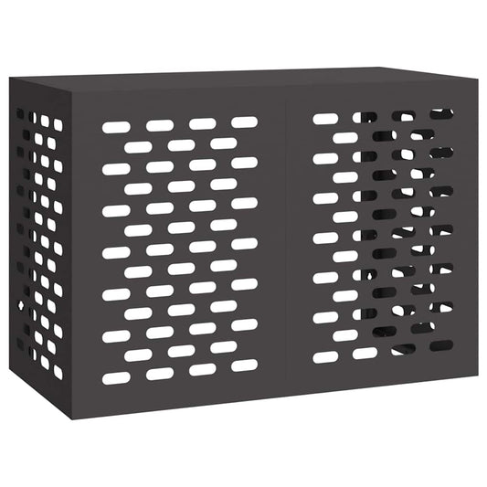 Air Conditioner Cover Black 100 x 50 x 70 cm Steel