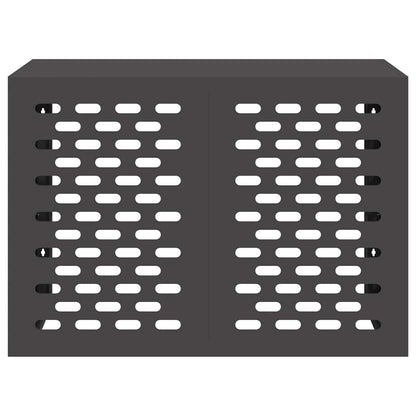 Air Conditioner Cover Black 100 x 50 x 70 cm Steel