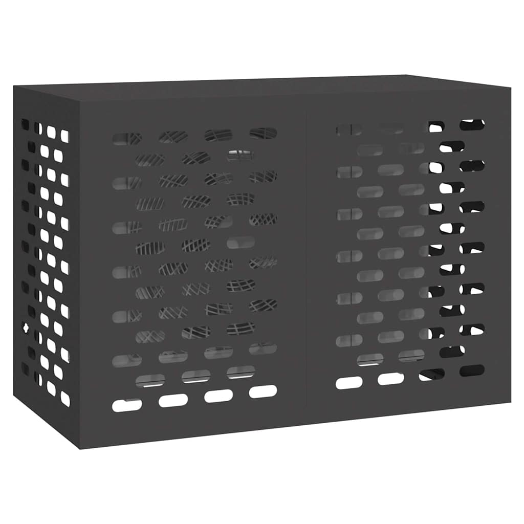 Air Conditioner Cover Black 100 x 50 x 70 cm Steel