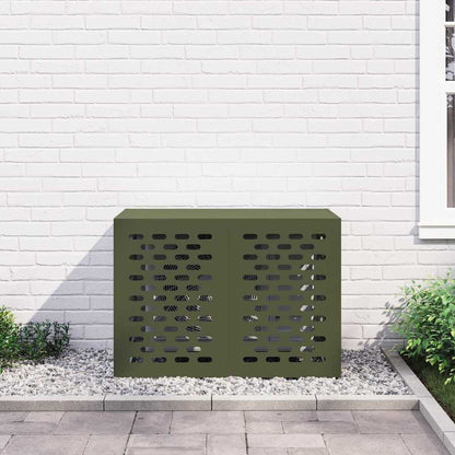 Air Conditioner Cover Olive green 100 x 50 x 70 cm Steel