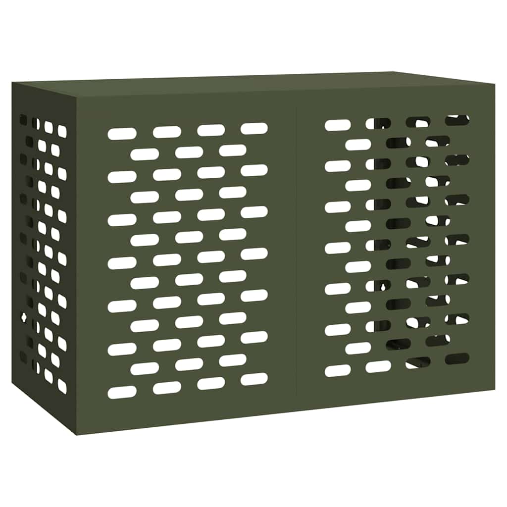 Air Conditioner Cover Olive green 100 x 50 x 70 cm Steel