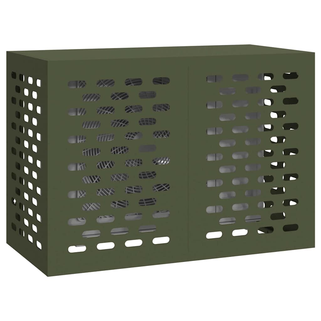 Air Conditioner Cover Olive green 100 x 50 x 70 cm Steel