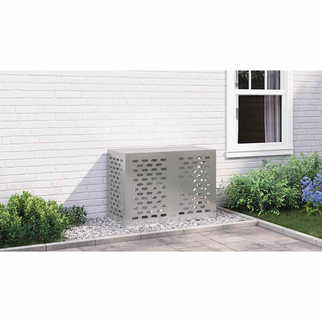 Air Conditioner Cover Silver 100 x 50 x 70 cm Stainless steel
