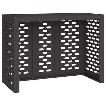 Air Conditioner Cover Black 110 x 50 x 80 cm Steel