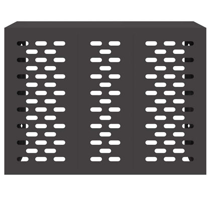 Air Conditioner Cover Black 110 x 50 x 80 cm Steel