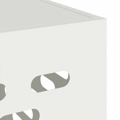 Air Conditioner Cover White 110 x 50 x 80 cm Steel