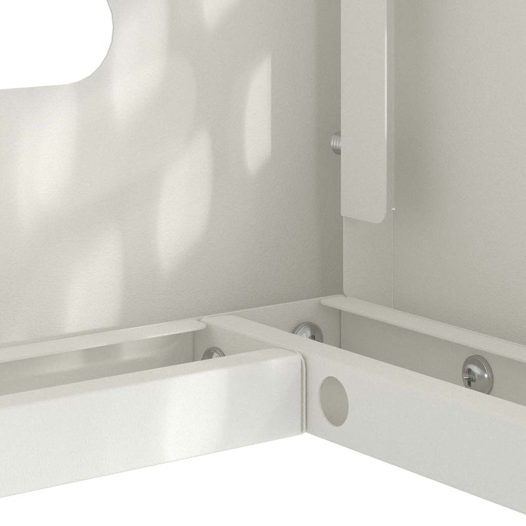 Air Conditioner Cover White 110 x 50 x 80 cm Steel