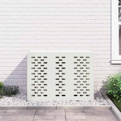 Air Conditioner Cover White 110 x 50 x 80 cm Steel