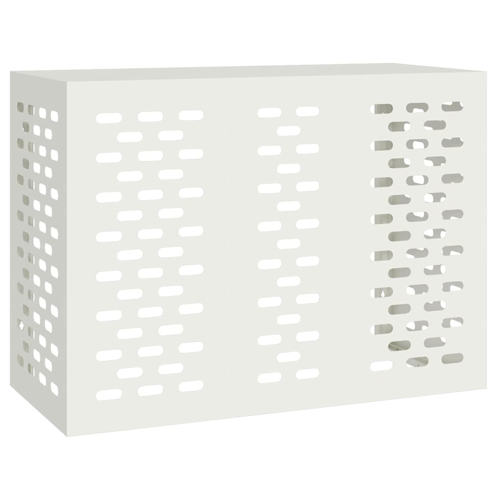Air Conditioner Cover White 110 x 50 x 80 cm Steel