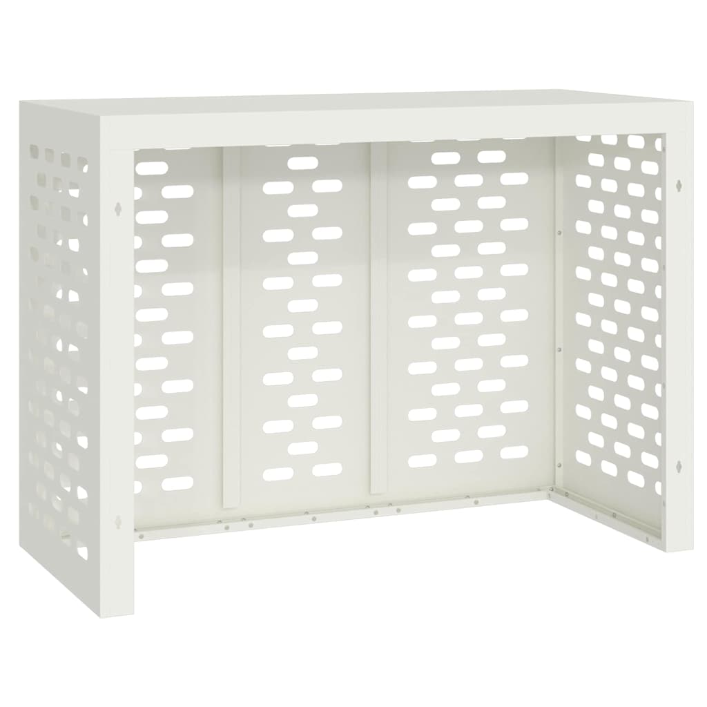Air Conditioner Cover White 110 x 50 x 80 cm Steel