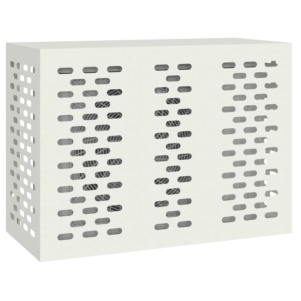 Air Conditioner Cover White 110 x 50 x 80 cm Steel