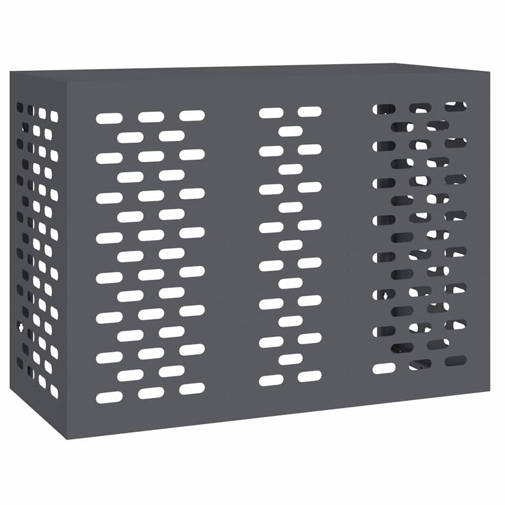 Air Conditioner Cover Anthracite 110 x 50 x 80 cm Steel