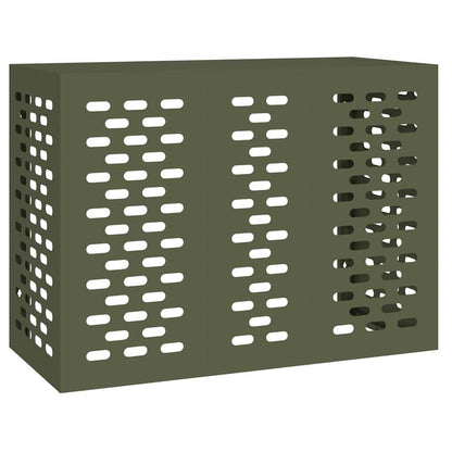 Air Conditioner Cover Olive green 110 x 50 x 80 cm Steel