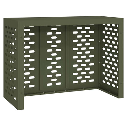 Air Conditioner Cover Olive green 110 x 50 x 80 cm Steel
