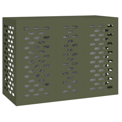 Air Conditioner Cover Olive green 110 x 50 x 80 cm Steel