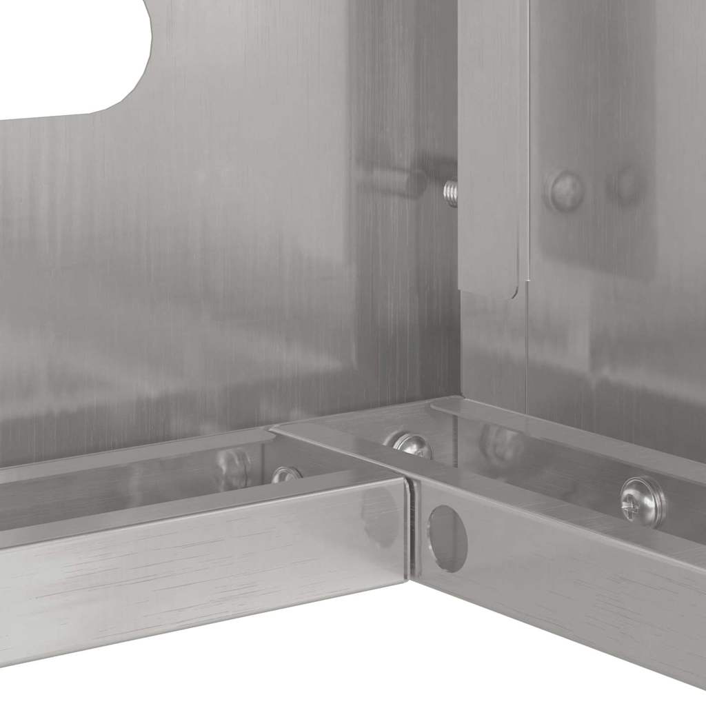 Air Conditioner Cover Silver 110 x 50 x 80 cm Stainless steel