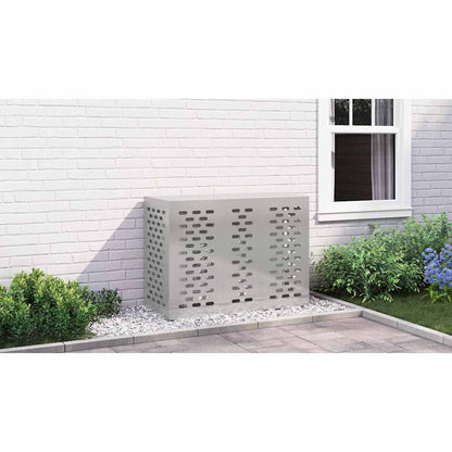 Air Conditioner Cover Silver 110 x 50 x 80 cm Stainless steel