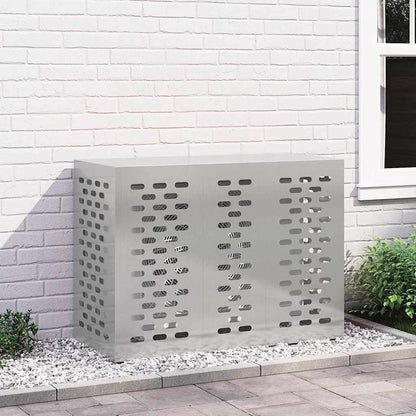 Air Conditioner Cover Silver 110 x 50 x 80 cm Stainless steel
