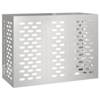 Air Conditioner Cover Silver 110 x 50 x 80 cm Stainless steel
