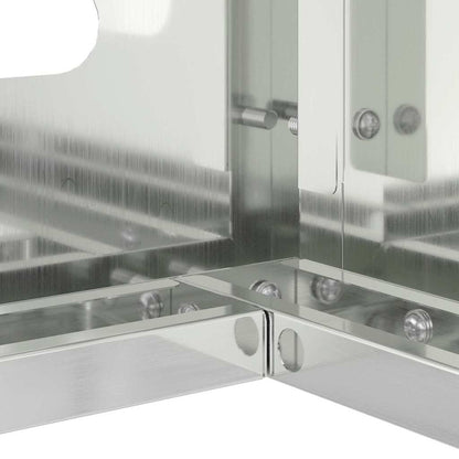 Air Conditioner Cover Silver 110 x 50 x 80 cm Galvanised Steel