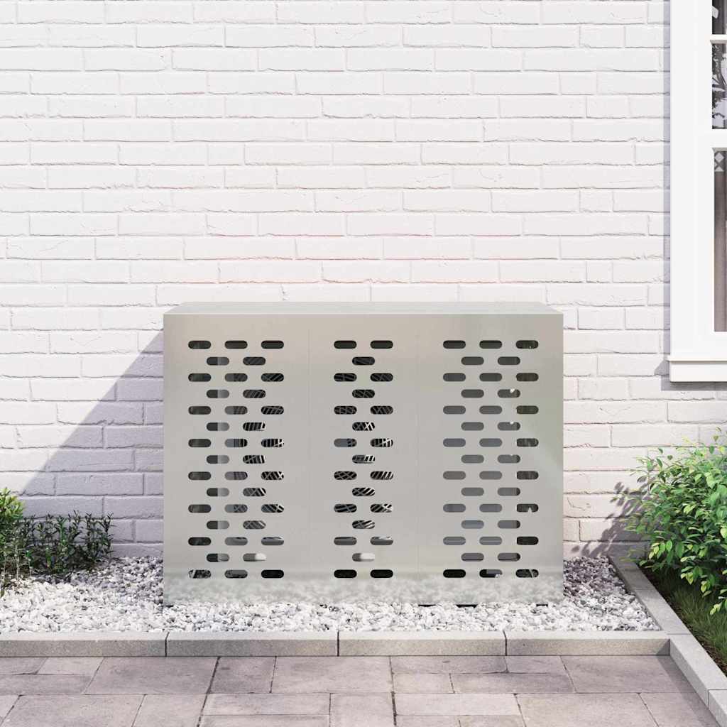 Air Conditioner Cover Silver 110 x 50 x 80 cm Galvanised Steel